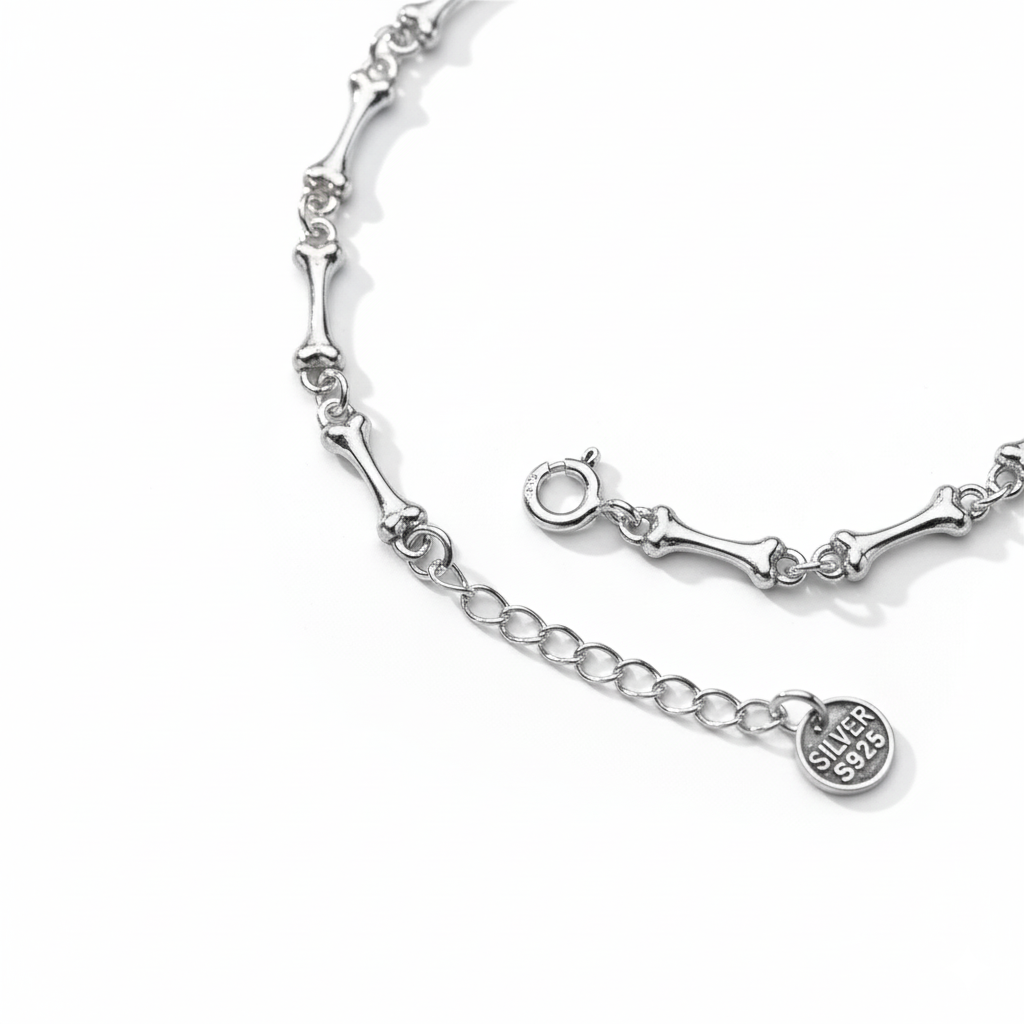 Skull & Bones Bracelet in Silver
