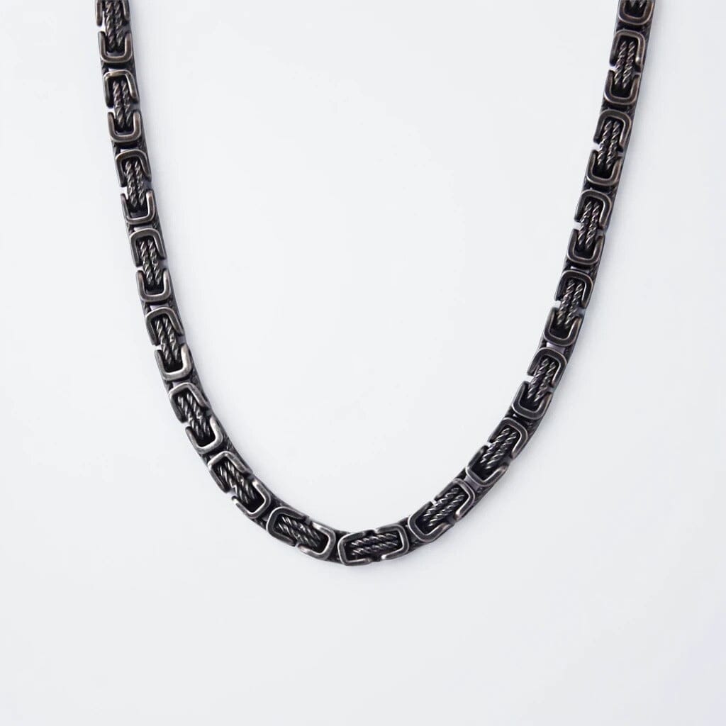 Braided Stainless Steel Necklace for Men Necklace Skaldic Jewelry