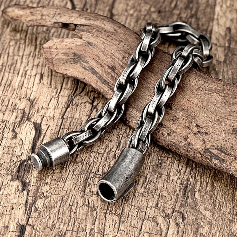 KVASIR - Pulseira Masculina em Aço Inoxidável Skaldic Jewelry