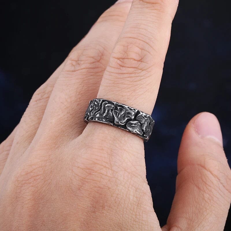 Nordic Rune Ring – A Tribute to Ancient Warriors Ring Skaldic Jewelry