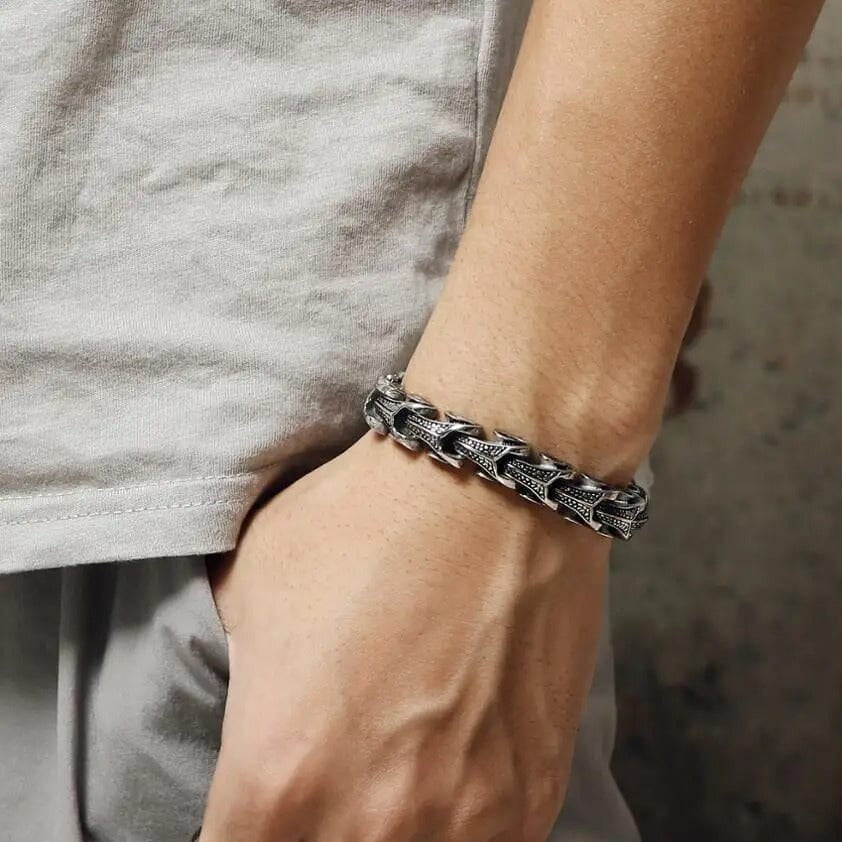 Ouroboros Bracelet – The Eternal Cycle Bracelet Skaldic Jewelry