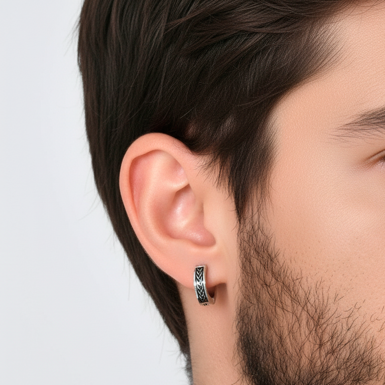 Celtic Braid Hoop Earrings