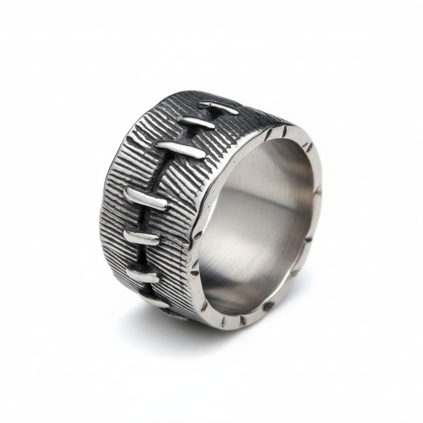 Berserker Ring – Warrior's Scars in Stainless Steel