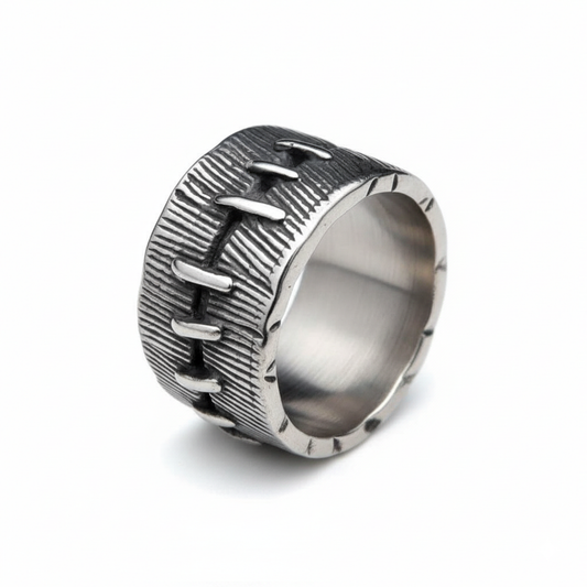 Berserker Ring – Warrior's Scars in Stainless Steel