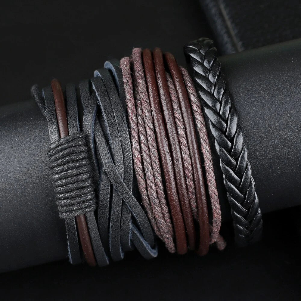 Viking Spirit Leather Bracelet