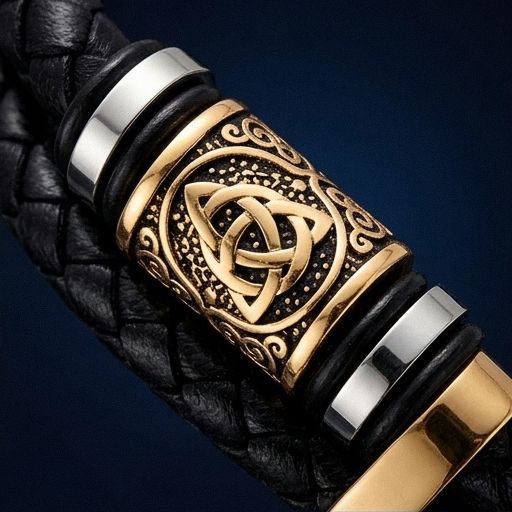 Celtic Knot & Vegvisir Dual Bracelet