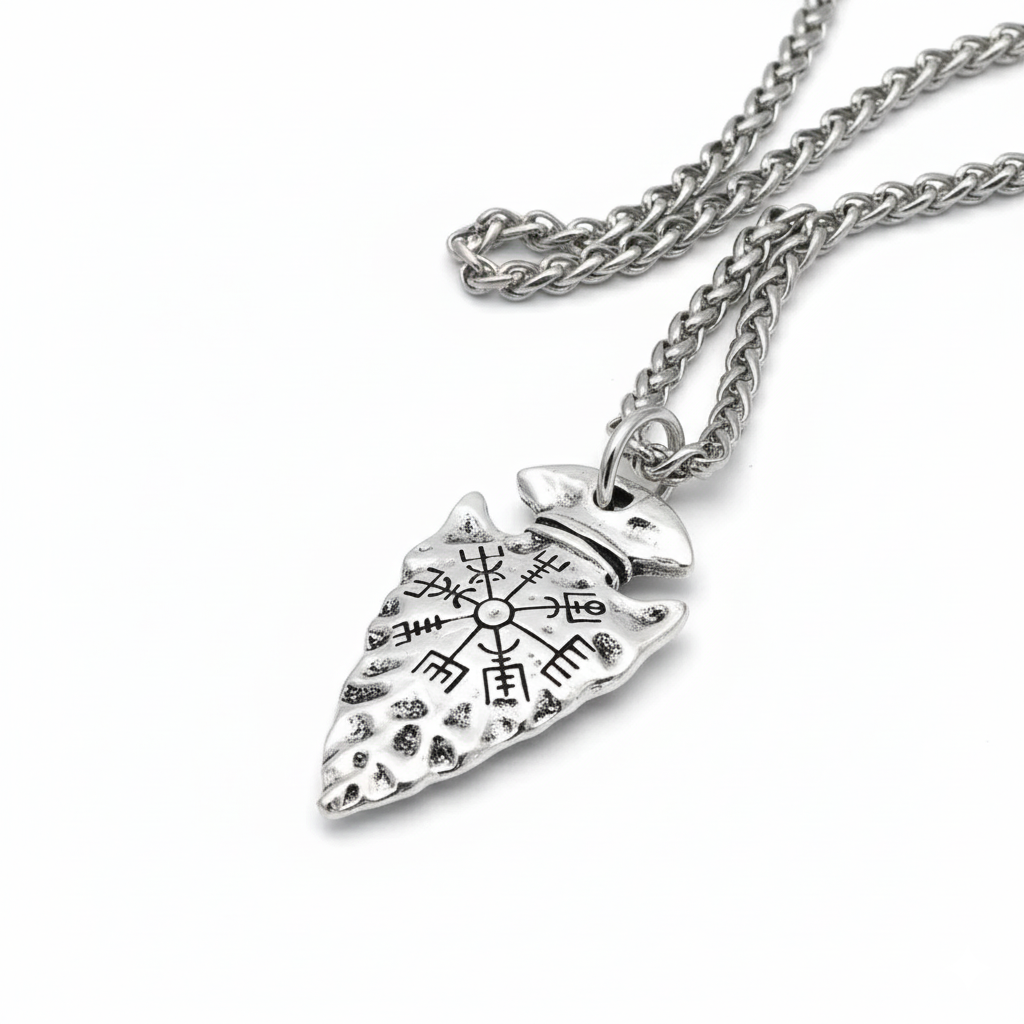 Vegvisir Arrowhead Necklace