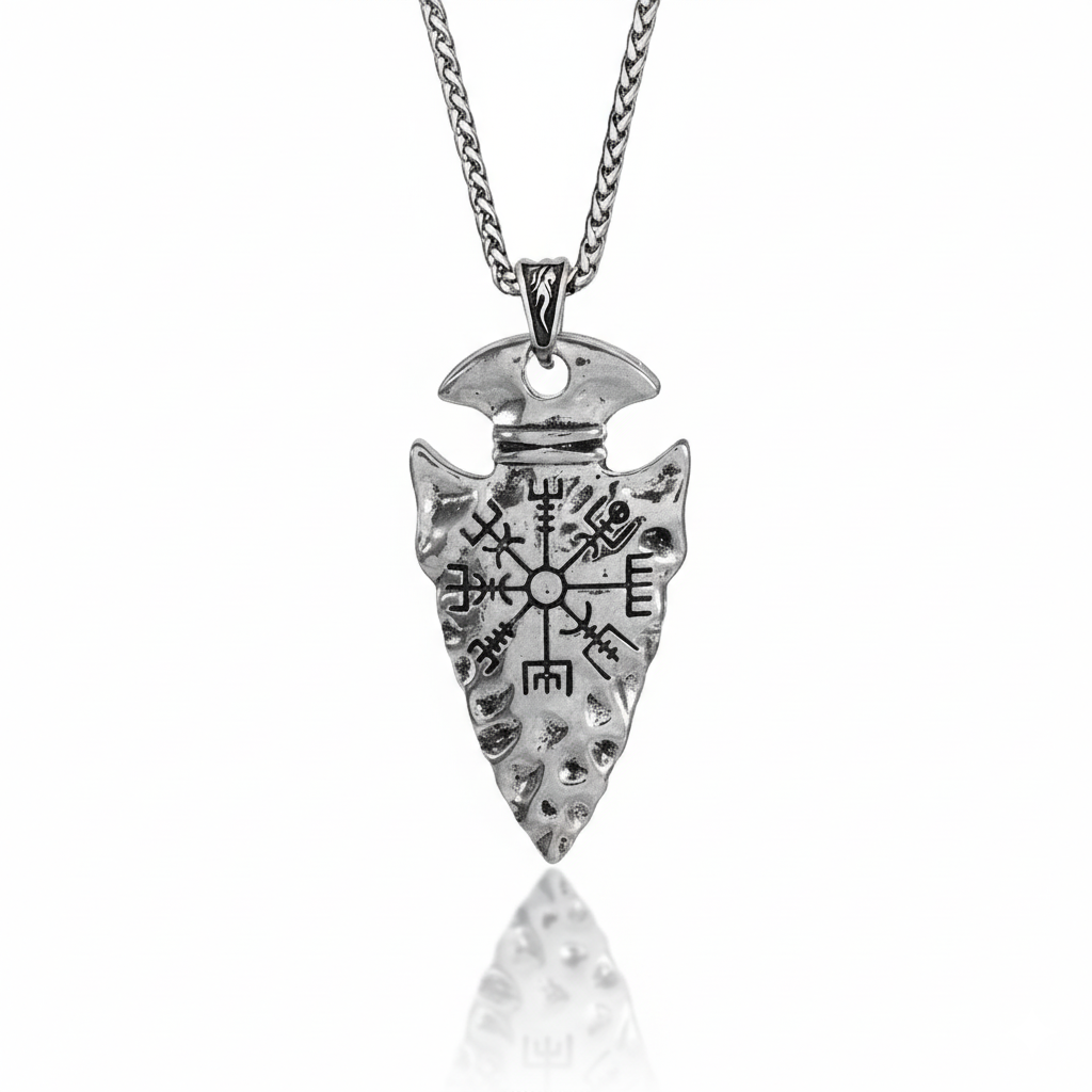Vegvisir Arrowhead Necklace