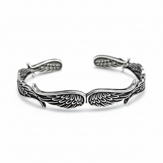 Valkyrie Wings Bracelet in Silver