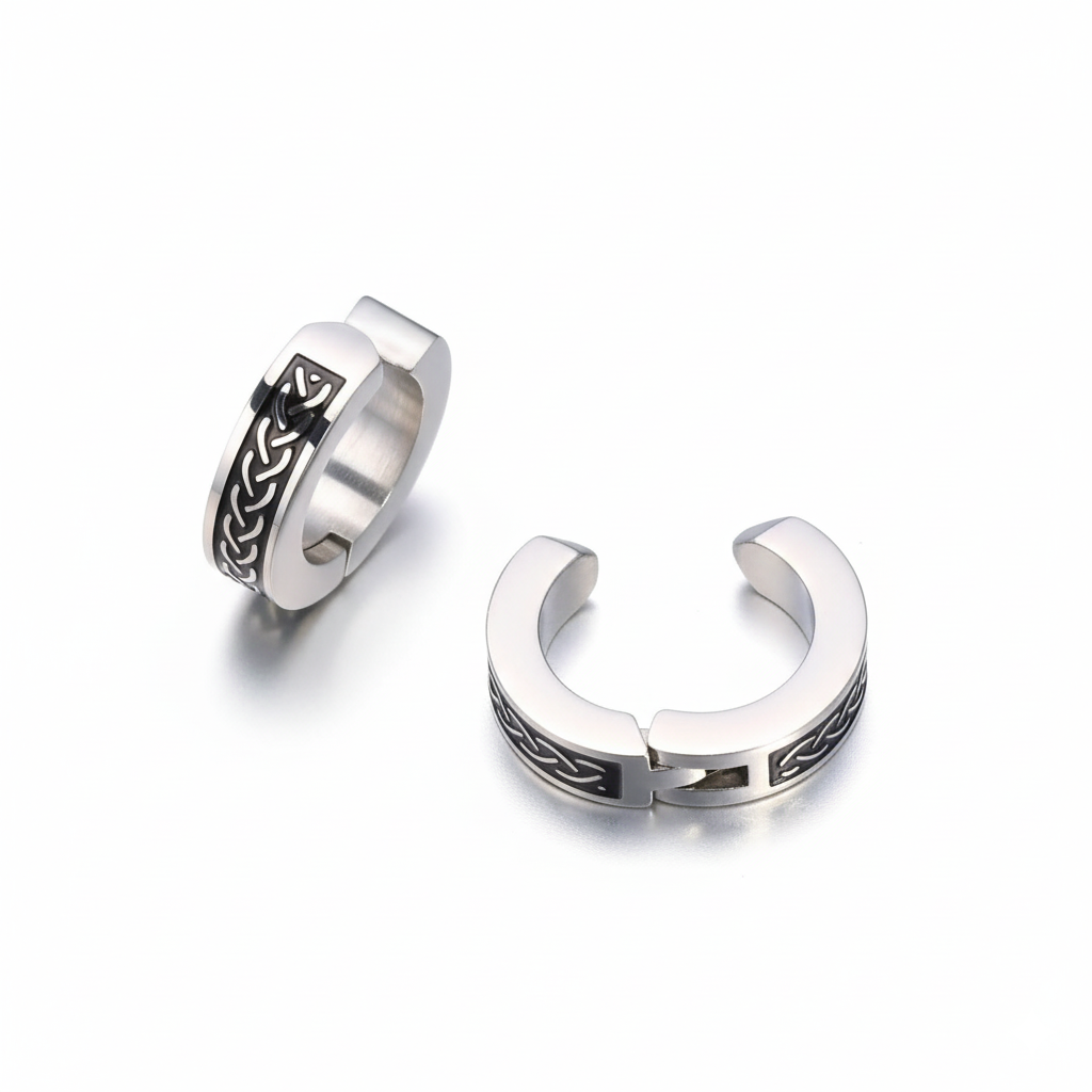 Celtic Braid Hoop Earrings