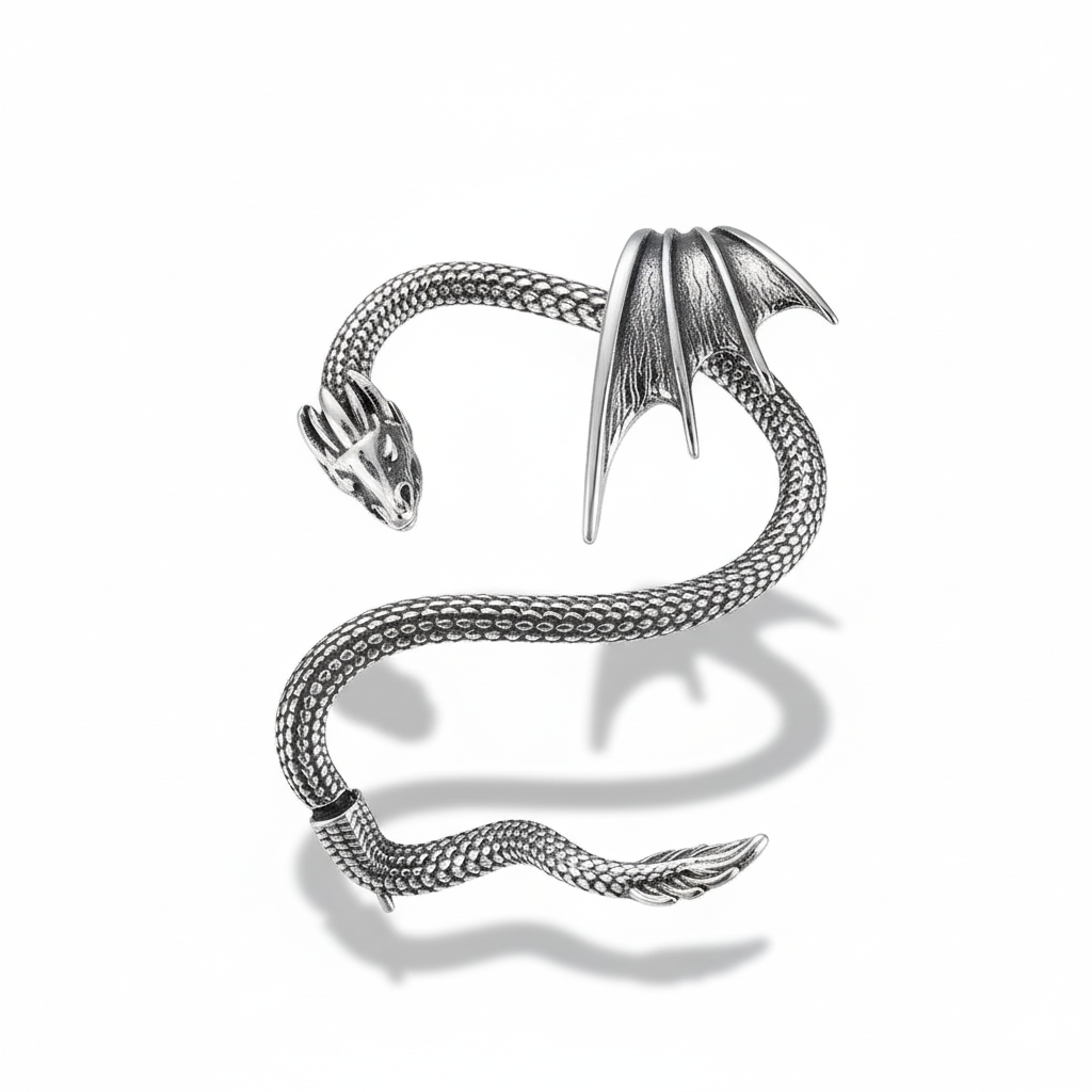 Wyrm Dragon Ear Cuff