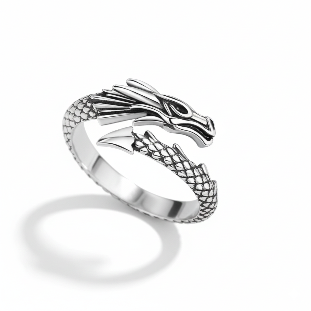 Dragon Ring in Silver