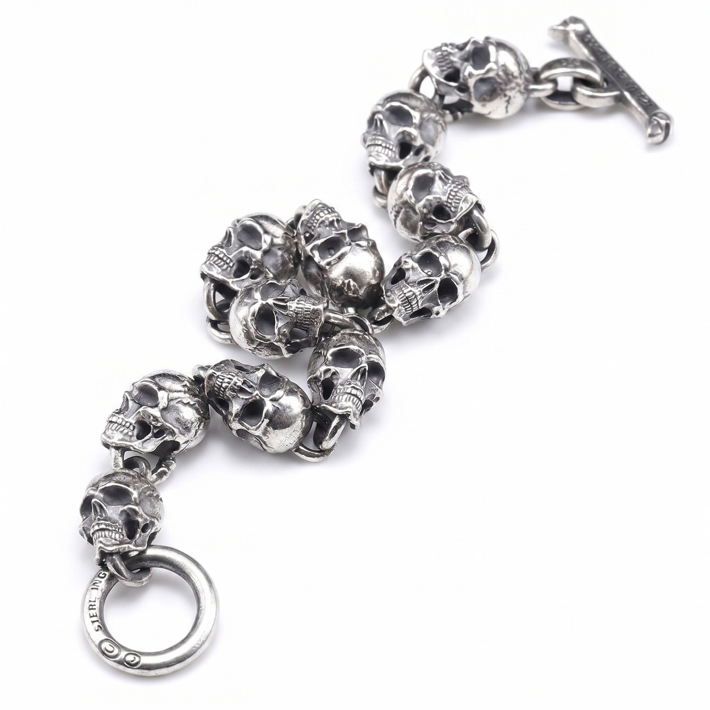 Skull Legion Bracelet in Sterling Silver