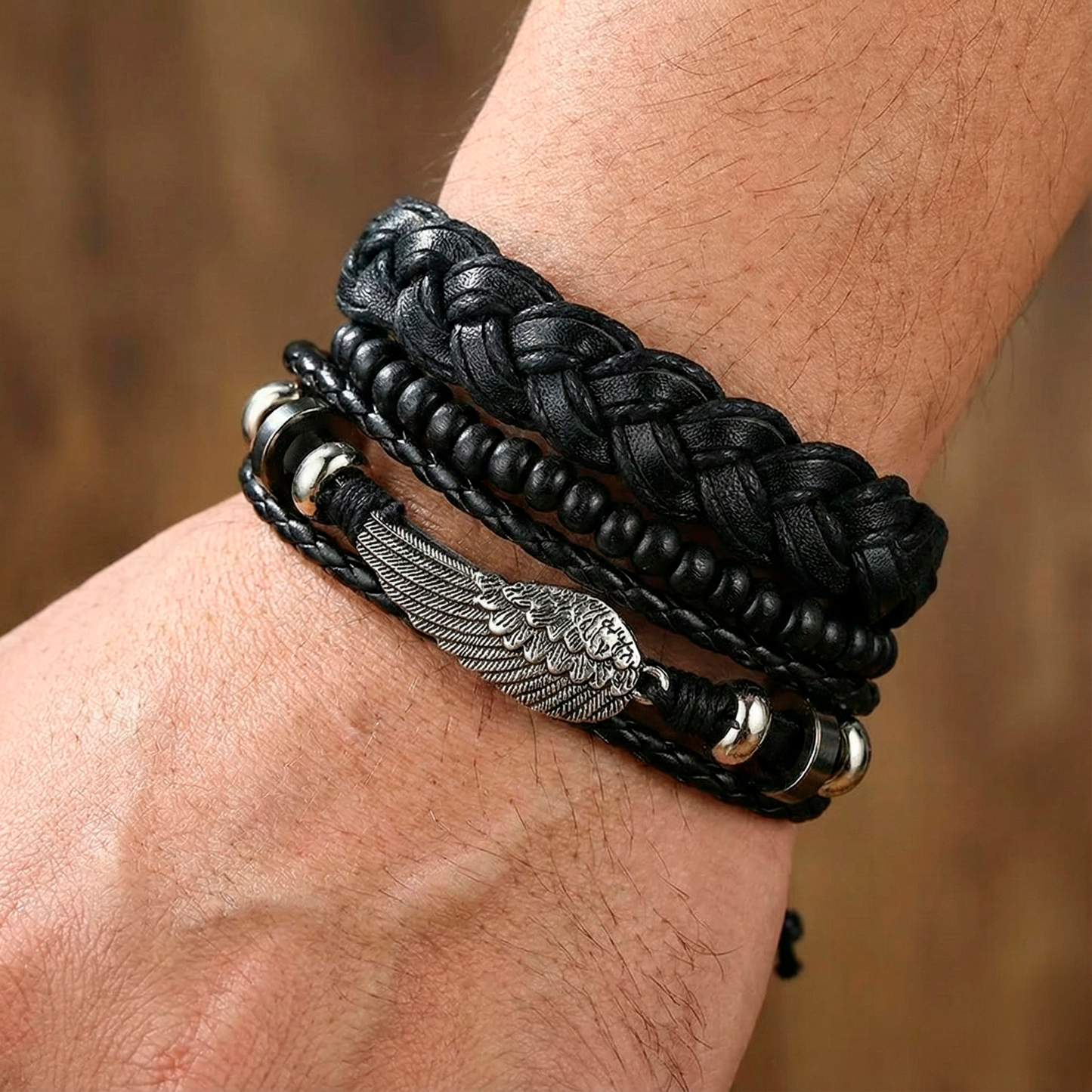 Valkyrie Leather Bracelet