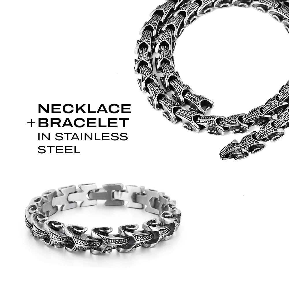 Ouroboros – Stainless Steel Jewelry Set