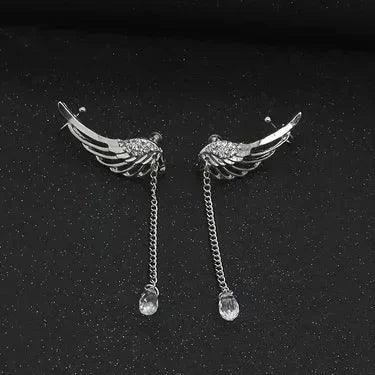 Valkyrie Wings Earrings - Skaldic Jewelry Silver Earrings