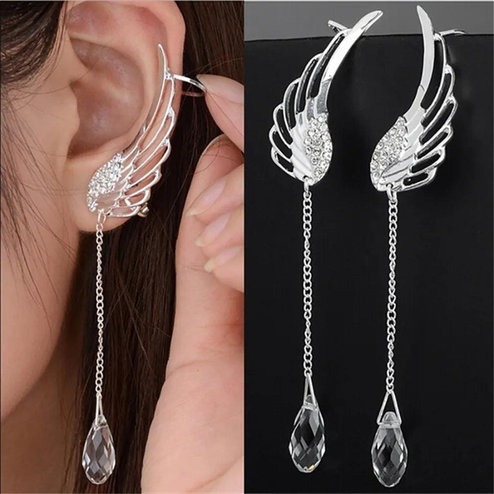 Valkyrie Wings Earrings - Skaldic Jewelry Silver Earrings