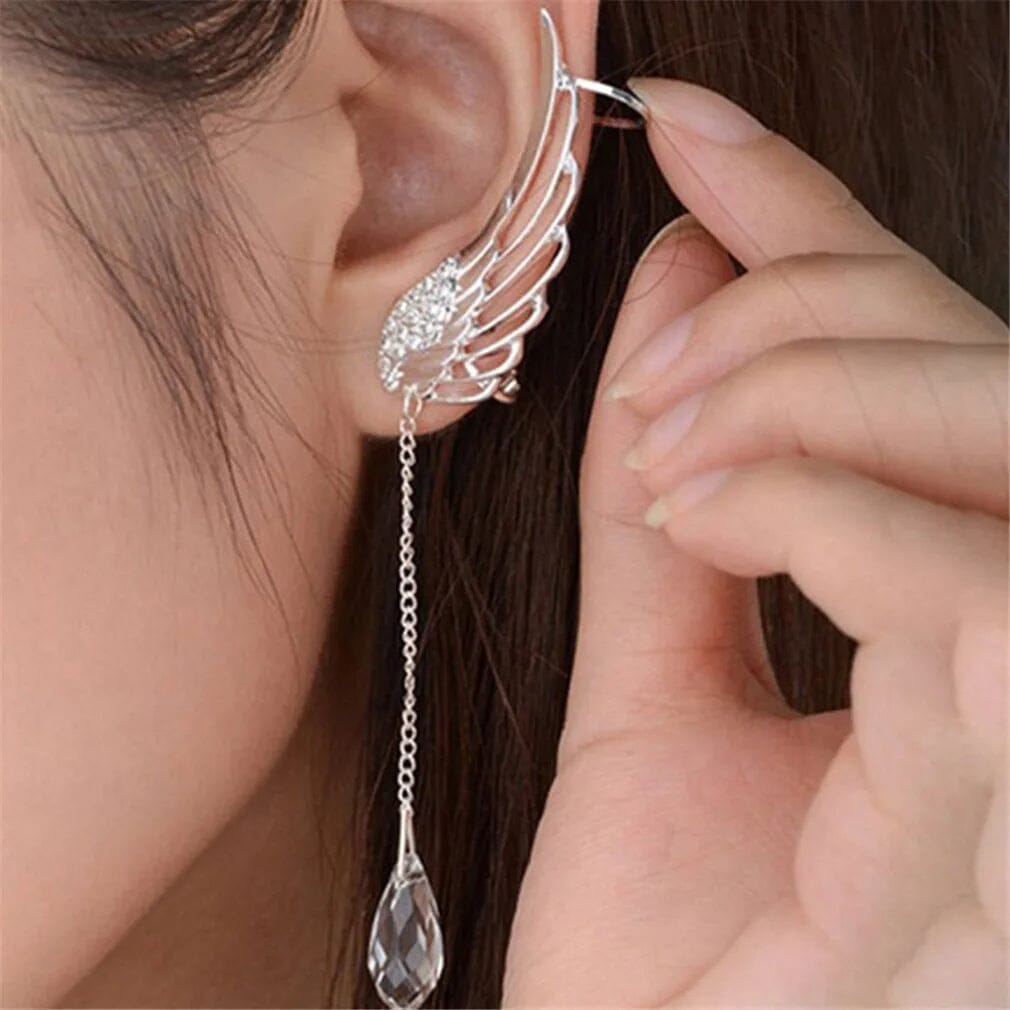 Valkyrie Wings Earrings - Skaldic Jewelry Silver Earrings