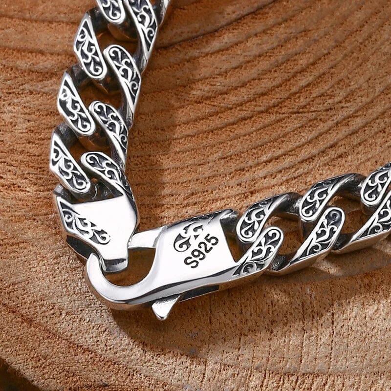 Asgard Bracelet in Sterling Silver Bracelet Skaldic Jewelry 