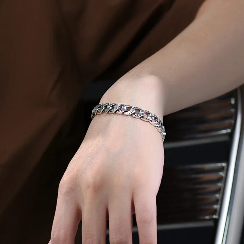 Asgard Bracelet in Sterling Silver Bracelet Skaldic Jewelry 