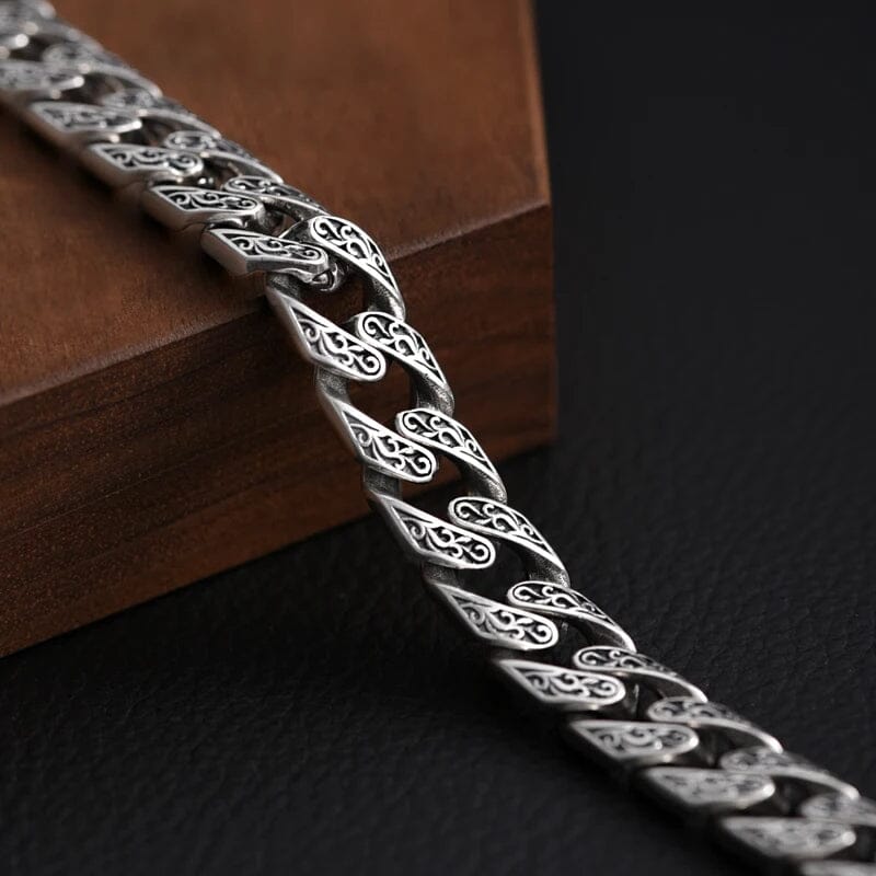 Asgard Bracelet in Sterling Silver Bracelet Skaldic Jewelry 