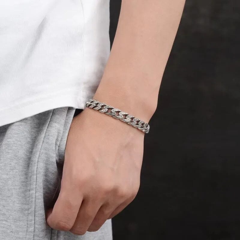 Asgard Bracelet in Sterling Silver Bracelet Skaldic Jewelry 