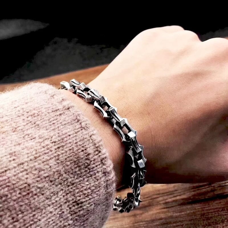 Berserker Link Bracelet – Forged for Battle Bracelet Skaldic Jewelry 