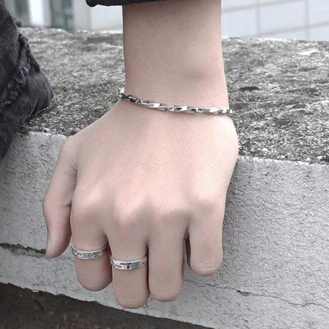 Bifrost Bracelet in Stainless Steel Bracelet Skaldic Jewelry 