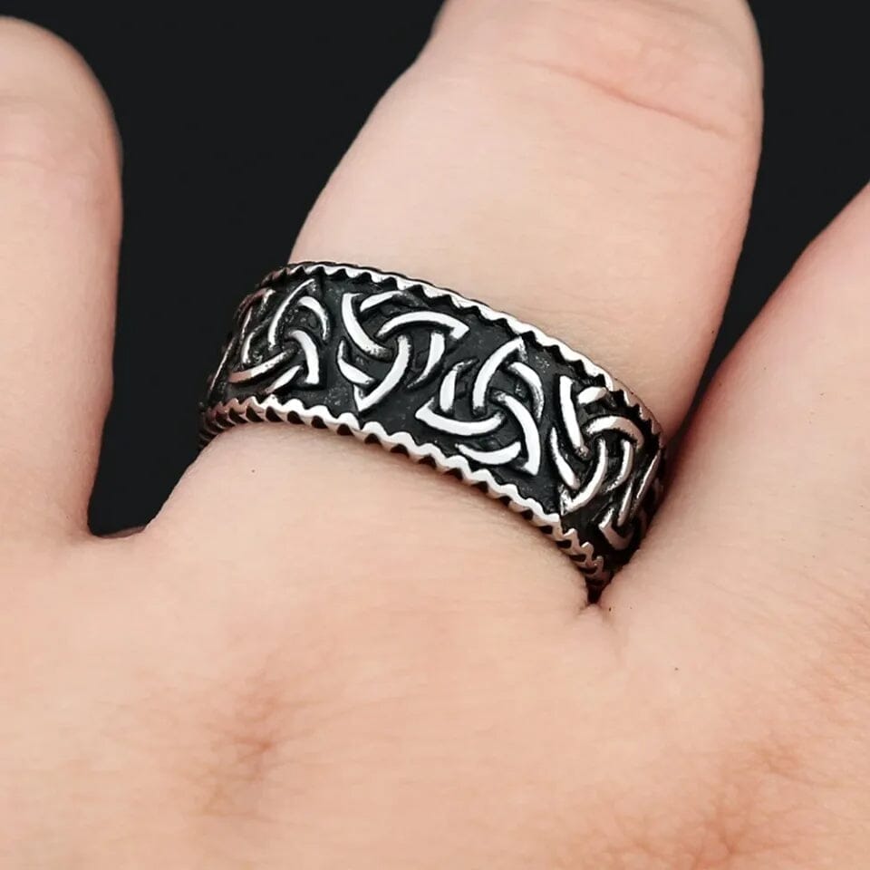 Bjorn Triquetra Viking Ring Ring [Skaldic_Jewelry] 