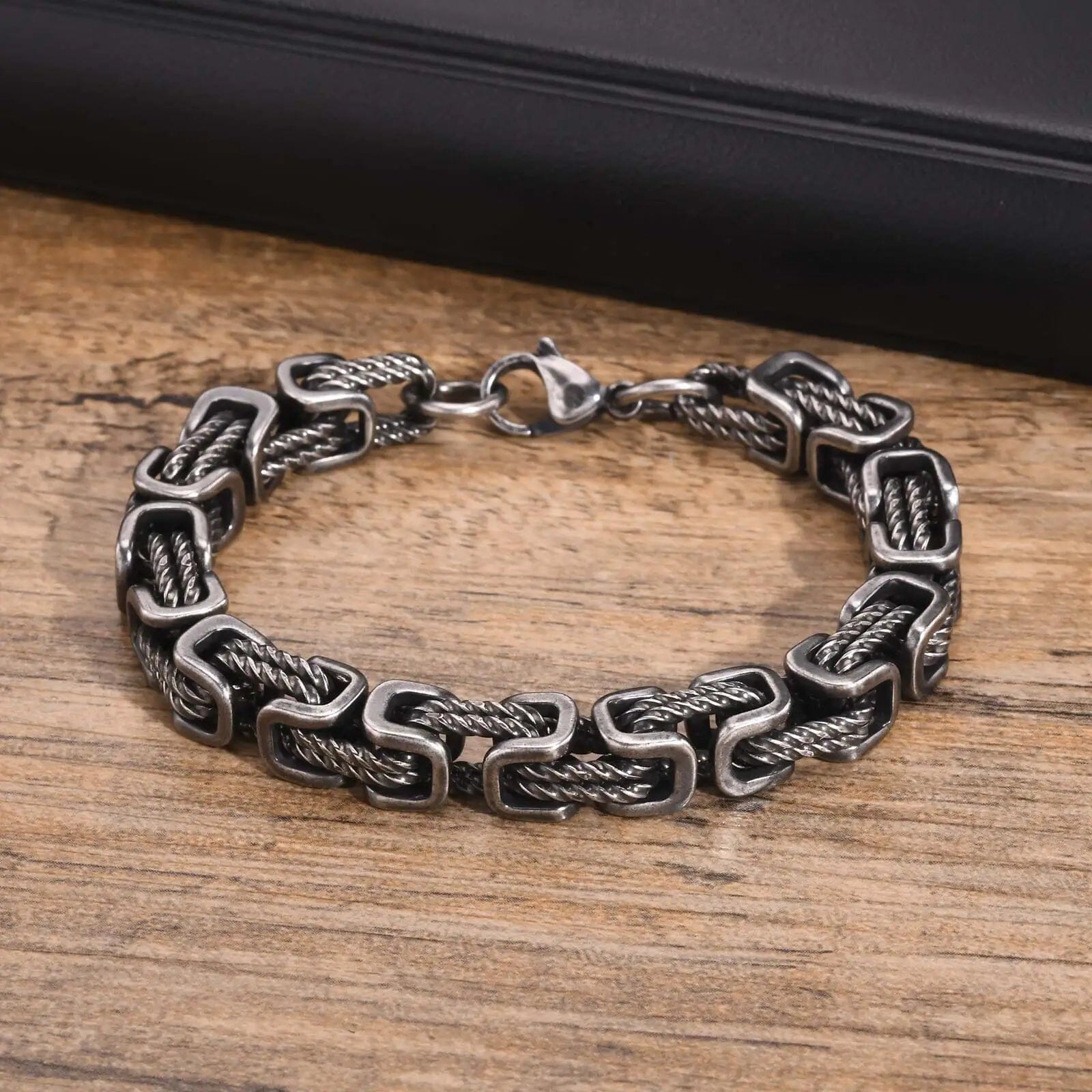 Braided Stainless Steel Bracelet for Men Bracelet [Skaldic_Jewelry] 