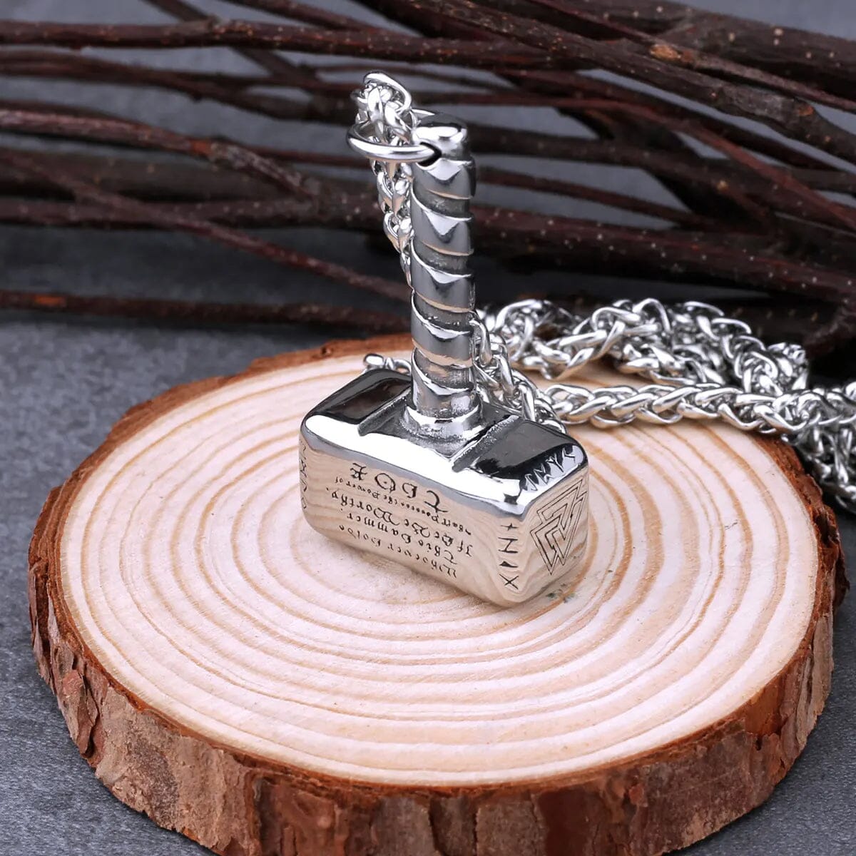 Thor’s Mjolnir Hammer Necklace - Skaldic Jewelry Default Title Necklace