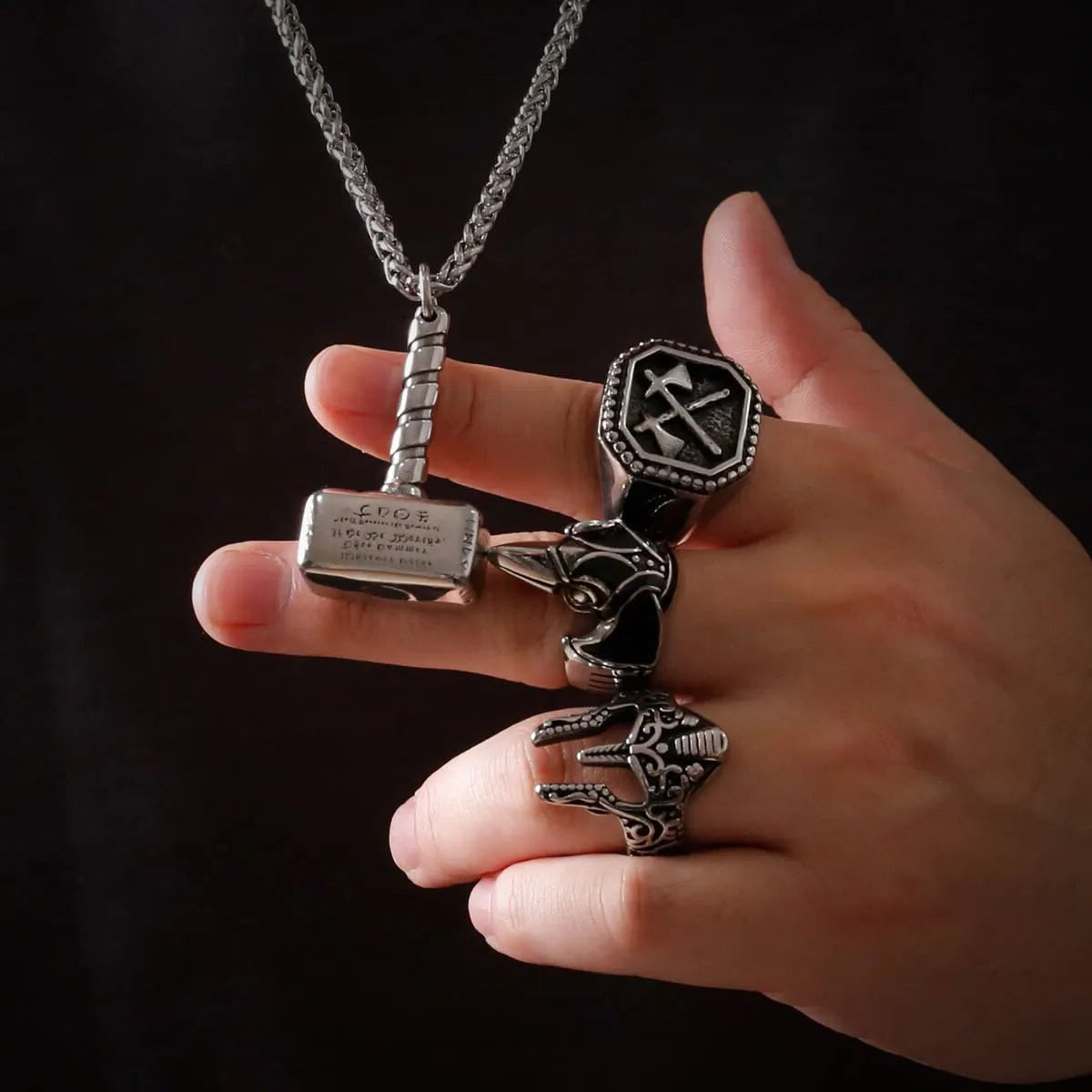 Thor’s Mjolnir Hammer Necklace - Skaldic Jewelry Default Title Necklace