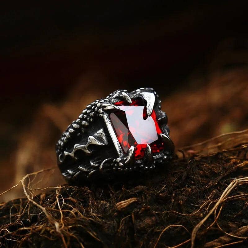 Dragon Claw Ring - Stainless Steel Mythical Power Ring [Skaldic_Jewelry] 