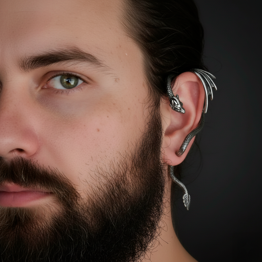 Wyrm Dragon Ear Cuff