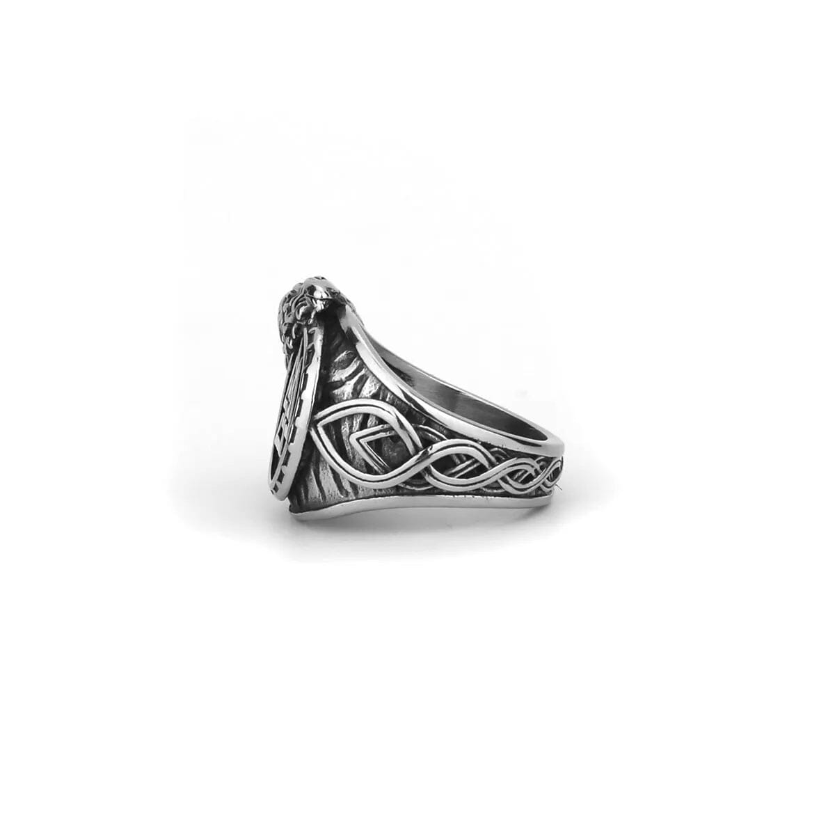 Hrani Raven Ring with Valknut Ring [Skaldic_Jewelry] 