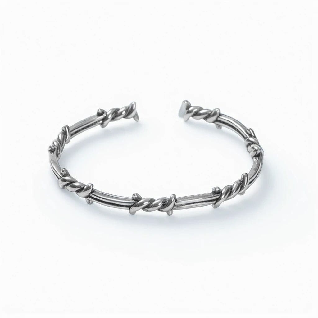 JARL – Barbed Wire Bracelet in Stainless Steel Bracelet Skaldic Jewelry 