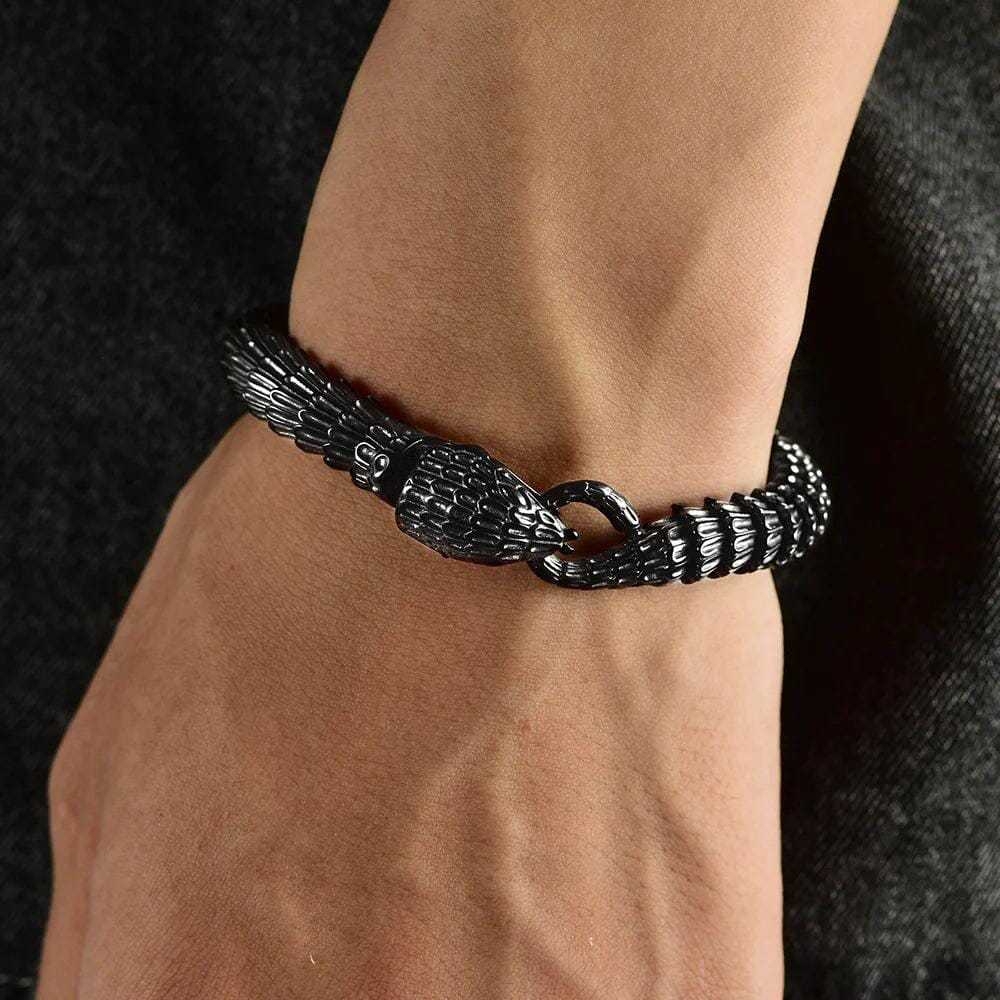 JORMUNGANDR - Norse Mythology Inspired Serpent Bracelet Bracelet [Skaldic_Jewelry] 