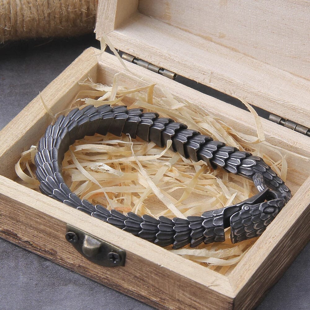 JORMUNGANDR - Norse Mythology Inspired Serpent Bracelet Bracelet [Skaldic_Jewelry] 