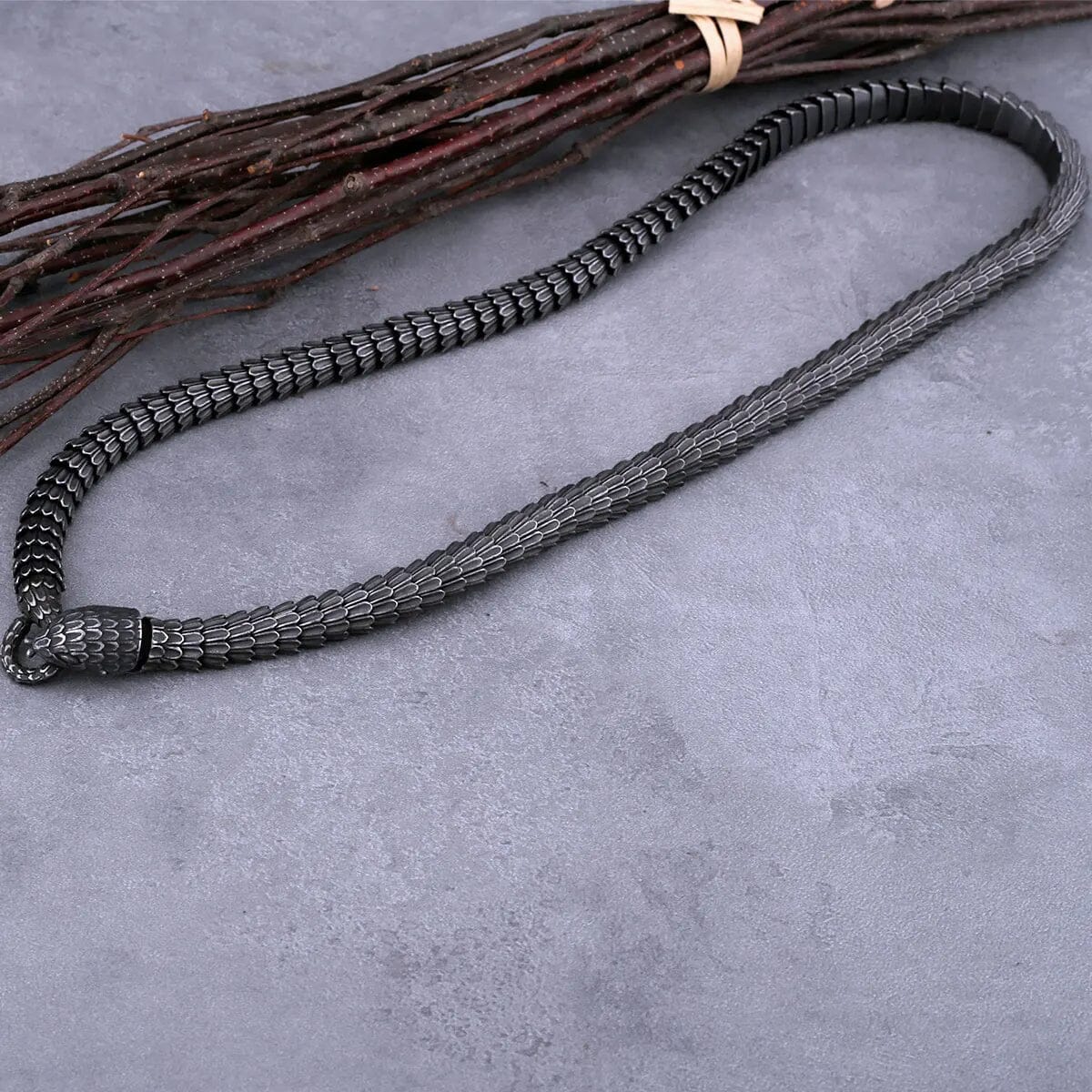 JORMUNGANDR - Norse Mythology Inspired Serpent Necklace Necklace Skaldic Jewelry 