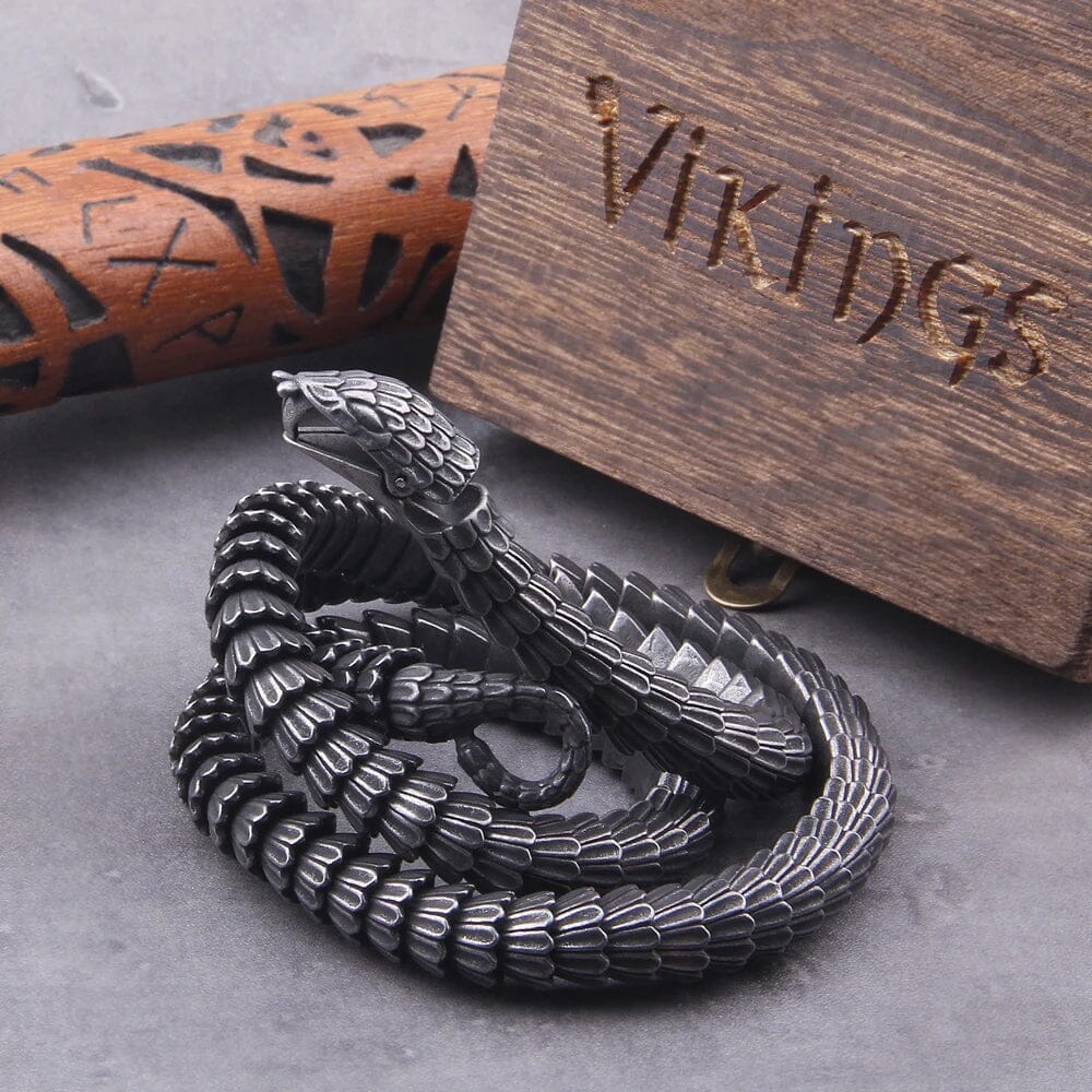 JORMUNGANDR - Norse Mythology Inspired Serpent Necklace Necklace [Skaldic_Jewelry] 