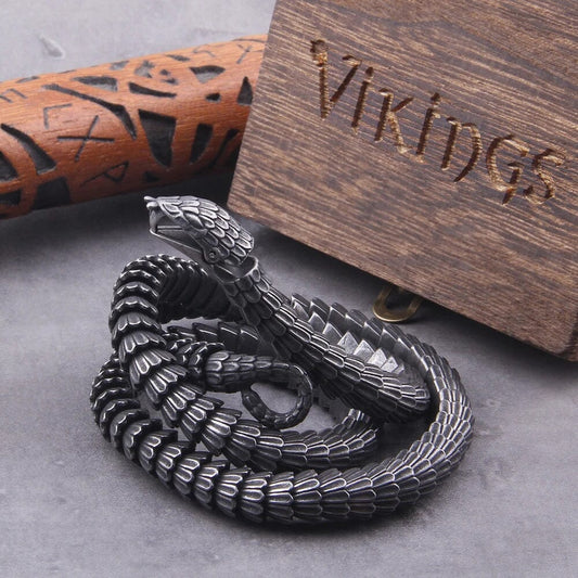 JORMUNGANDR - Norse Mythology Inspired Serpent Necklace Necklace [Skaldic_Jewelry] 