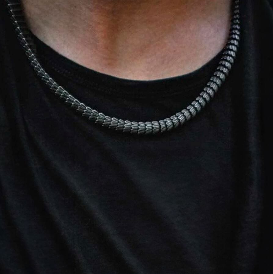 Jörmungandr’s Wrath – Bracelet & Necklace Set Jewelry Sets Skaldic Jewelry 