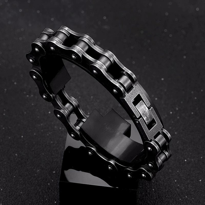 Motorcycle Chain in Stainless Steel Bracelet for Men Bracelet Skaldic Jewelry 