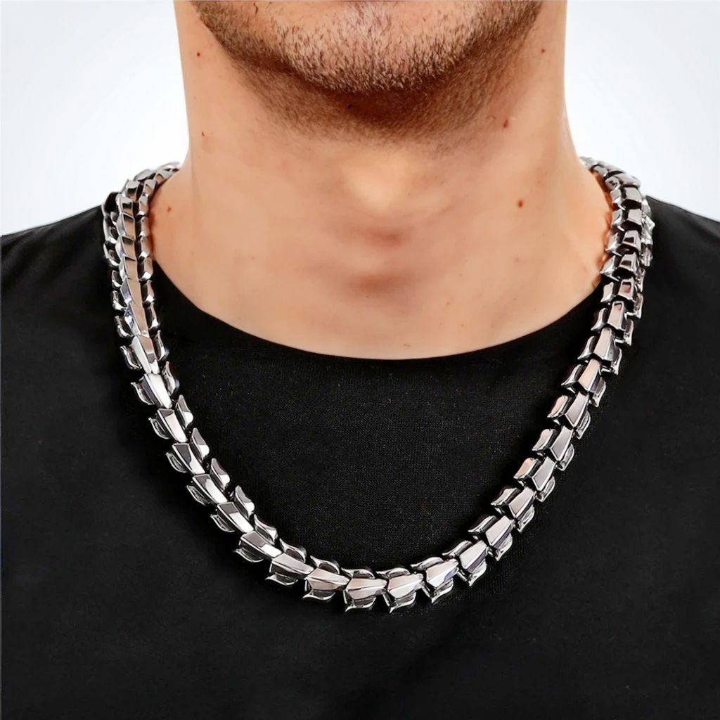 Nidhogg Dragon Scale Necklace Necklace Skaldic Jewelry 