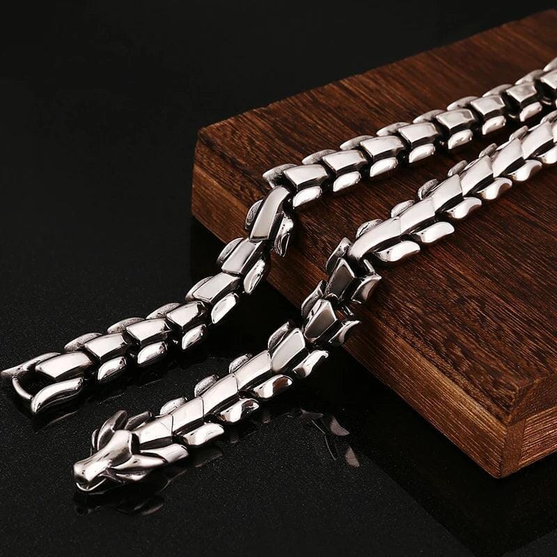 Nidhogg Dragon Scale Necklace Necklace Skaldic Jewelry 