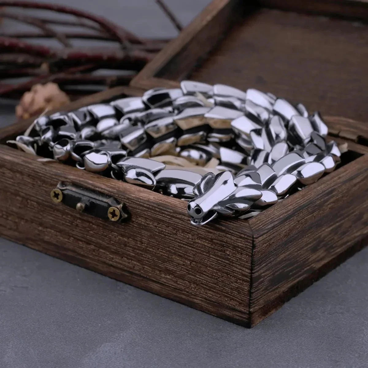 Nidhogg Dragon Scale Necklace Necklace Skaldic Jewelry 