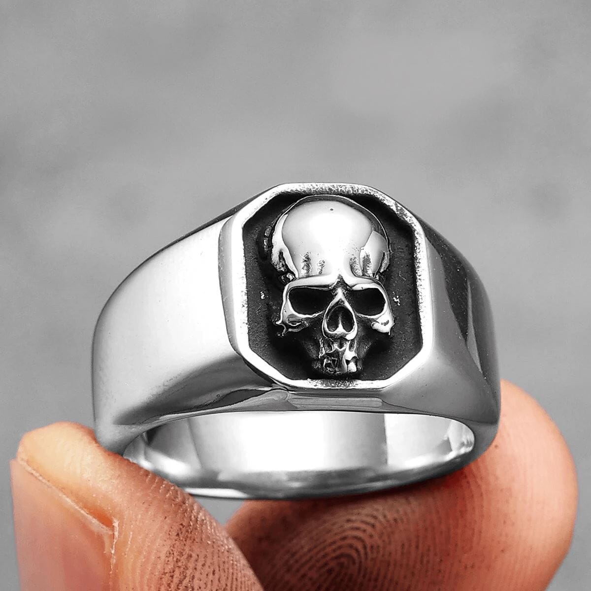 Nordic Skull Warrior Ring Ring [Skaldic_Jewelry] Silver 7 