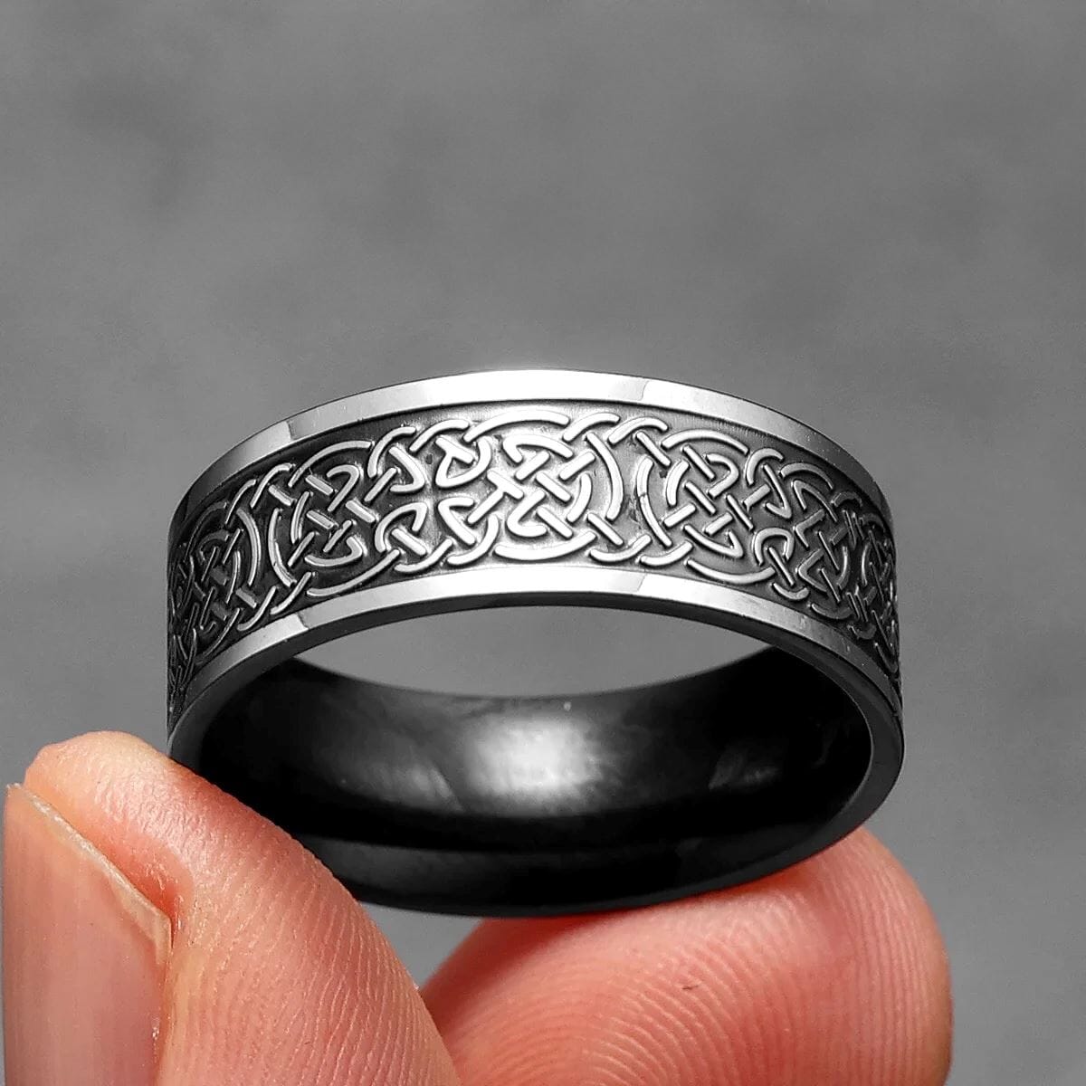 Norse Ullr Ring – The Hunter’s Eternal Knot Ring [Skaldic_Jewelry] 7 Silver 