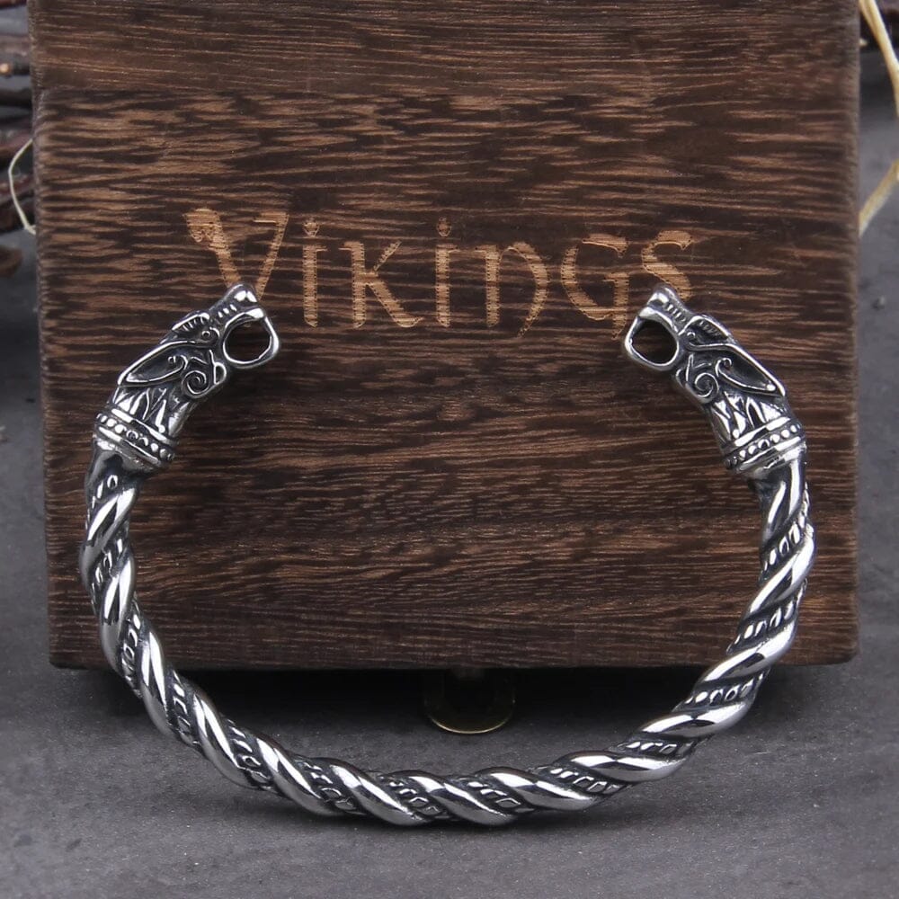 Norse Wolf Spirit Bracelet Bracelet [Skaldic_Jewelry] 