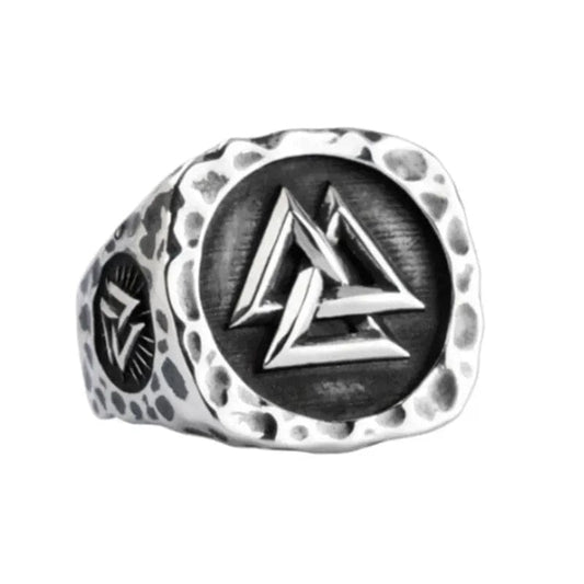 Odin’s Legacy Ring – Valknut & Vegvisir Ring [Skaldic_Jewelry] 7 